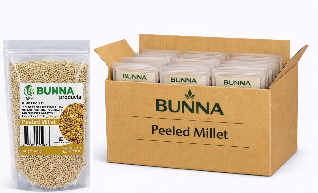 Bunna Peeled Millet 500g (Pack of 24) - دخن مقشور