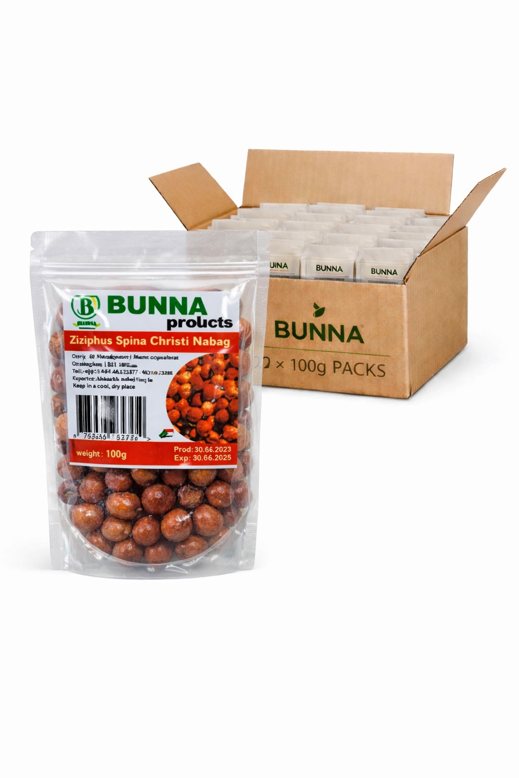 Bunna Ziziphus Spina-Christi 100g (Pack of 50) - نبق - سدر