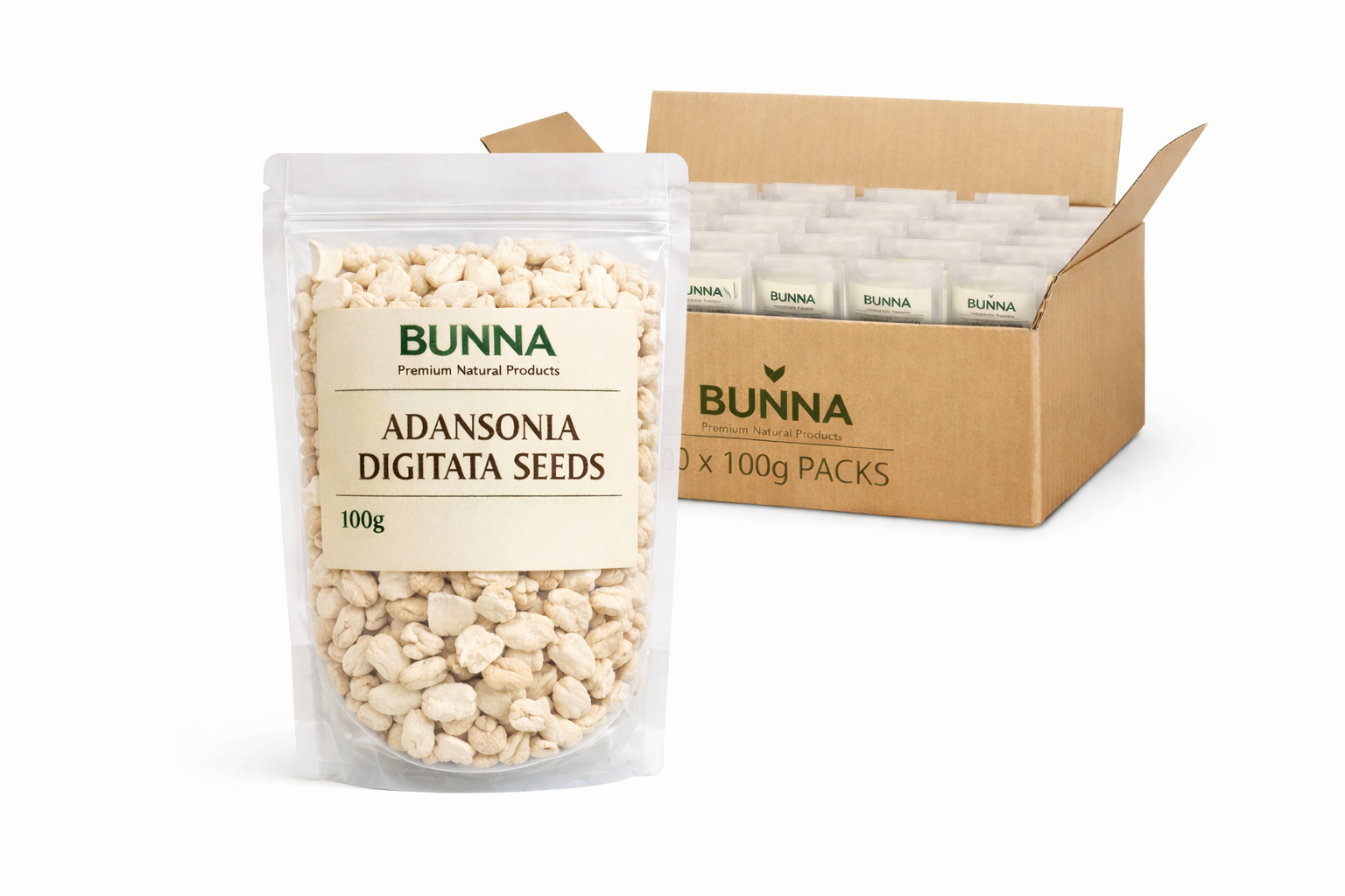 Bunna - Adansonia Digitata Seeds 100g - قنقليز - تبلدي