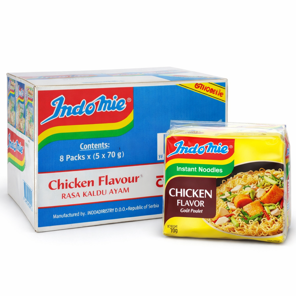 Indomie Instant Noodles Chicken Flavour (40 Packs – 5×8) - Image 2
