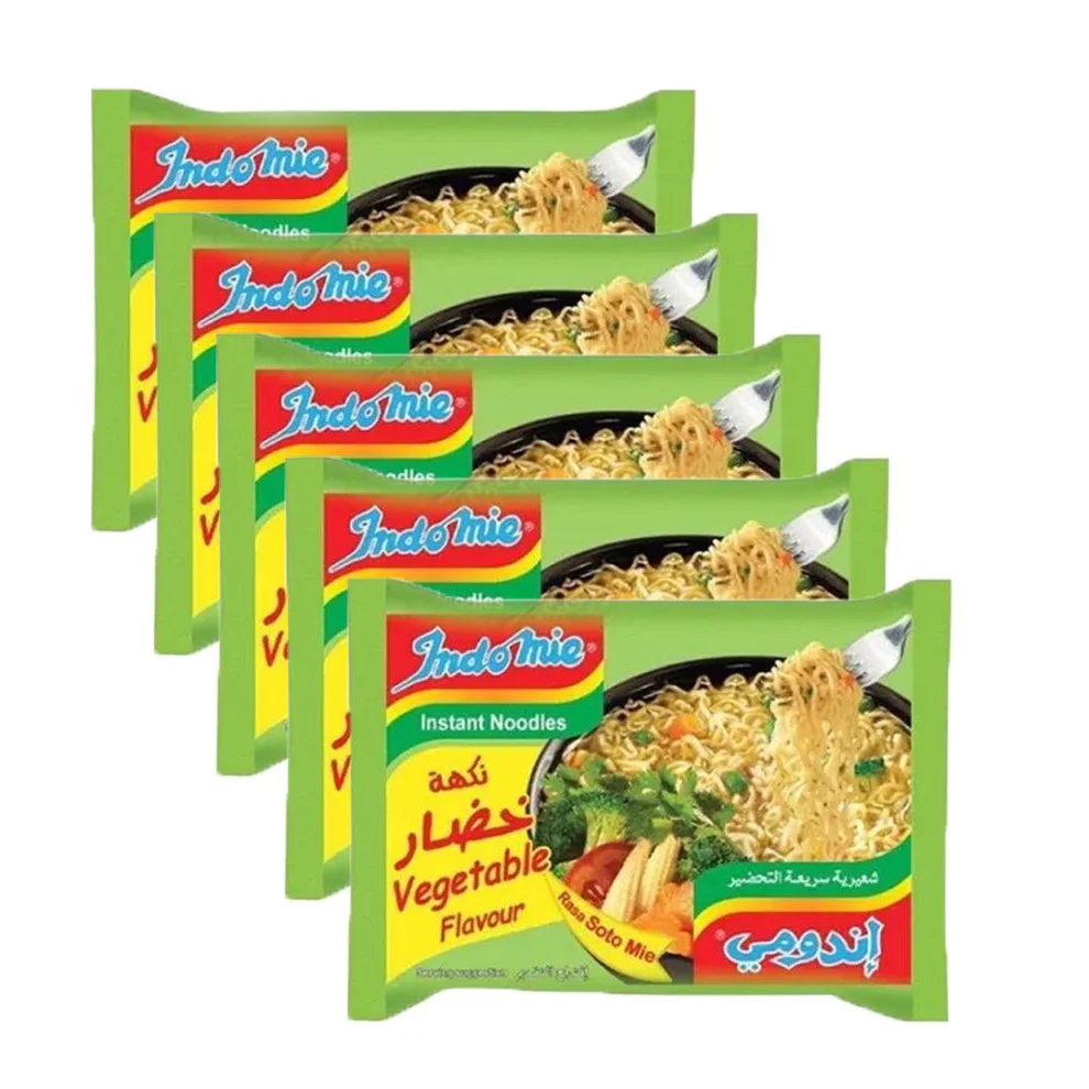 Indomie Instant Noodles Vegetable Flavour (40 Packs – 5×8)