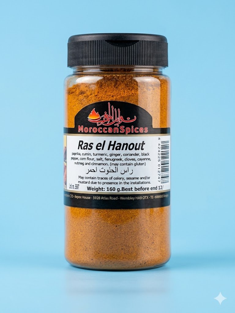 Moroccan Spices Red Ras Hanout 160g - Pack of 20pcs