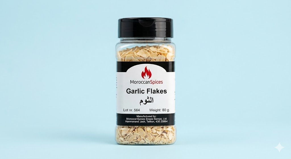 Moroccan Spices Garlic Flakes 100g - Pack of 20pcs