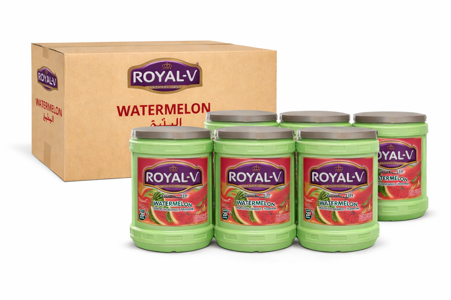 Royal V Watermelon Drink 2kg (Pack of 6)