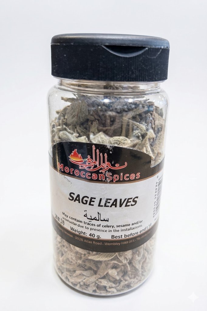 Moroccan Spices Sage Leaves 60g - Pack of 20pcs