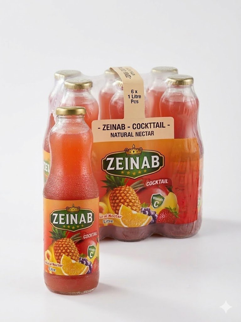 Zeinab 1Ltr Cocktail - Natural Nectar Cocktail 1L